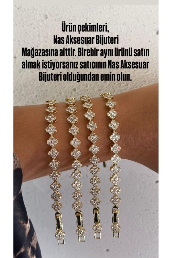 One Cleef Bileklik 14 K Renk Gold
