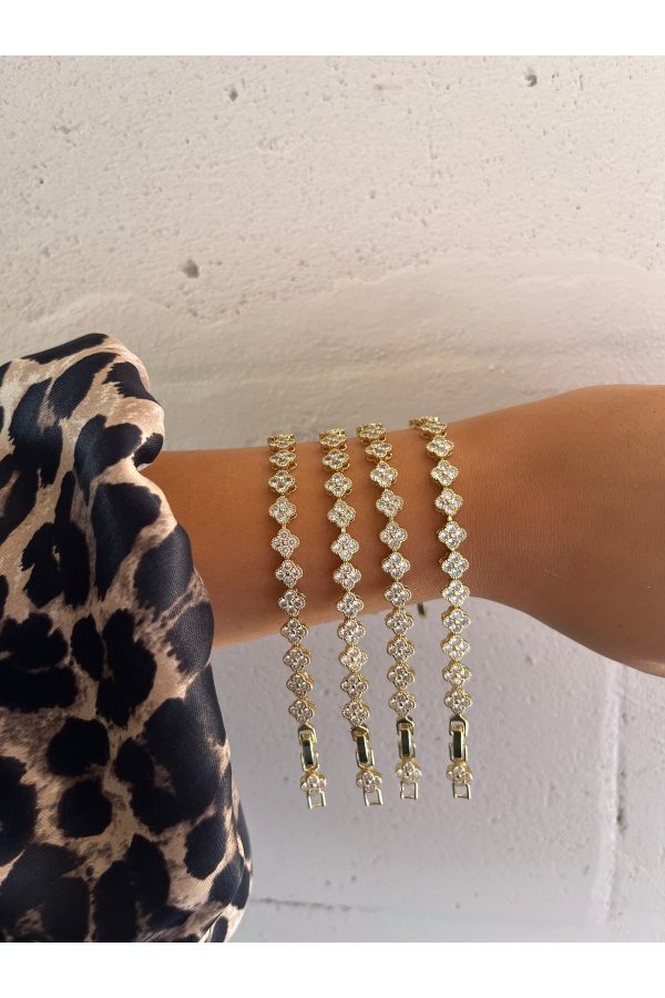 One Cleef Bileklik 14 K Renk Gold