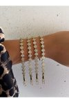 One Cleef Bileklik 14 K Renk Gold